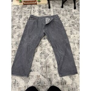 Levi's 501XX Denim Jeans Men's 44x30 Straight Fit Button Fly Mid Rise Gray Acid